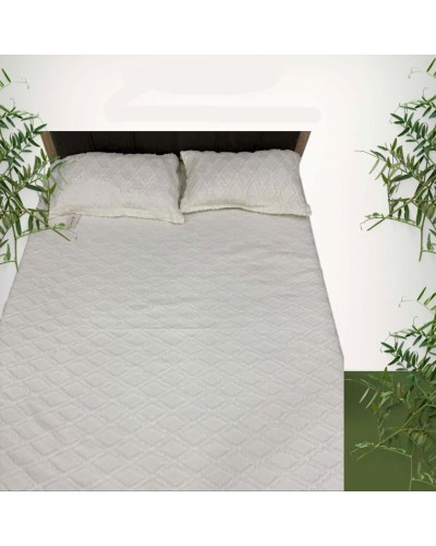 Örtük və yastıq üzü dəsti Narlı 000799, örtük 240x260 sm, yastıq üzü 2 əd x 50x70 sm, ikinəfərlik, ağ