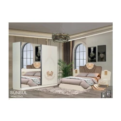 Комплект мебели Sünbül, кремовый, Ламинат Комплект мебели Sünbül, кремовый, Ламинат