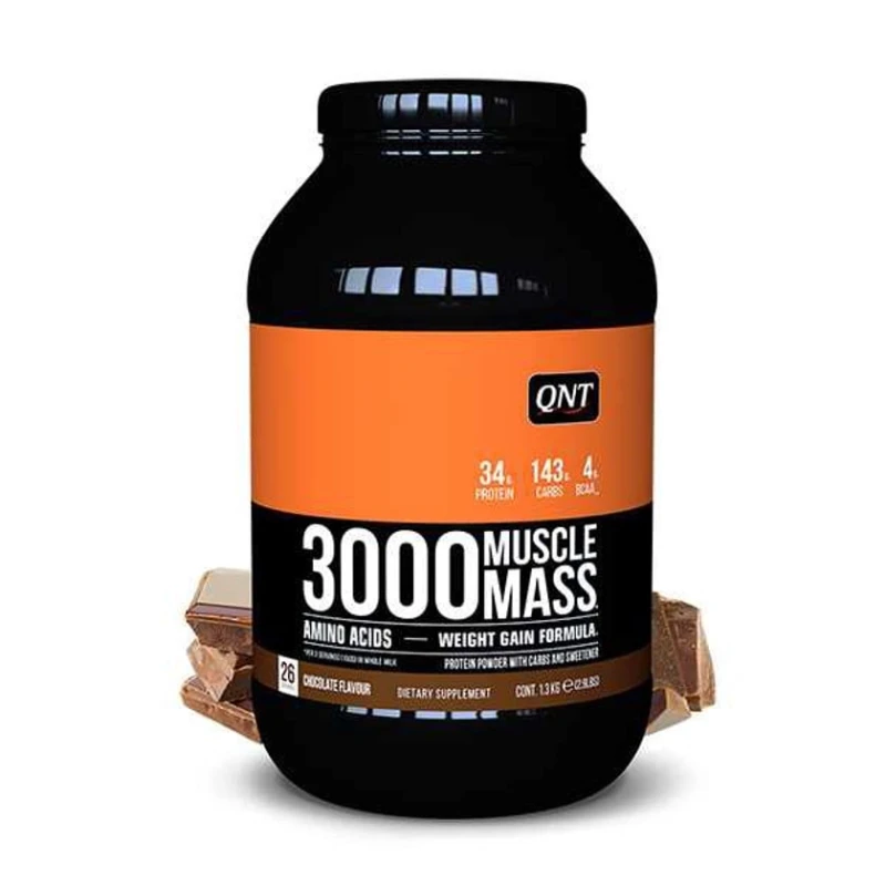 Гейнер QNT 3000 Muscle Mass, шоколадный, 1,3 кг Гейнер QNT 3000 Muscle Mass, шоколадный, 1,3 кг