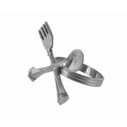 Salfetlər üçün halqa Porland Brass 04STY003892, gümüşü, 4 sm