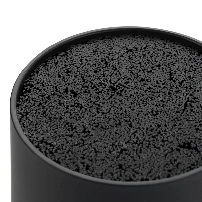 Подставка для ножей Gipfel Molto 50659, круглая, 110х220 мм, пластик, черный