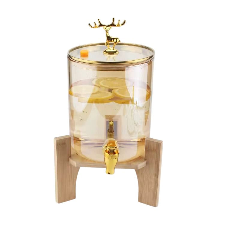 Графин, стекло/дерево, прозрачный/золотистый, 2.6 л Графин, стекло/дерево, прозрачный/золотистый, 2.6 л