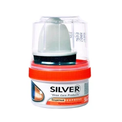Krem-parıltı ayaqqablar üçün Silver 50 ml
