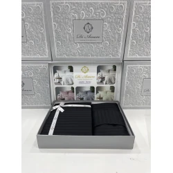 Yataq dəsti MiraNova FS-605, mələfə 250х250 sm, yorğan üzü 200х220 sm, yastıq üzləri 50x70 sm, ikinəfərlik, pambıq, qara