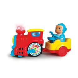 Интерактивная игрушка Азбукварик 2584A Музыкальная игрушка. Веселый паровозик, красный, 3+ лет
