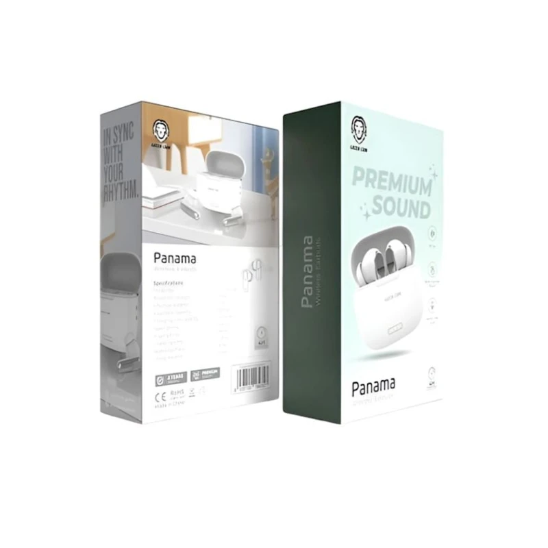 Simsiz qulaqlıq Green Lion Panama Wireless Earbuds White