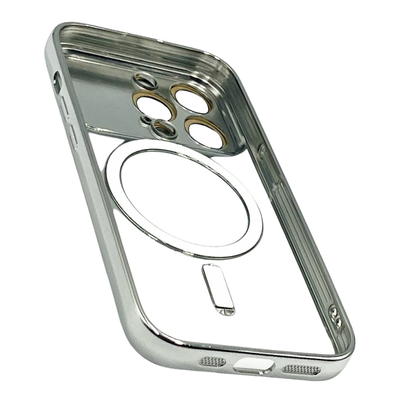 Чехол Auto Focus Magsafe для Apple iPhone 14 Pro Silver