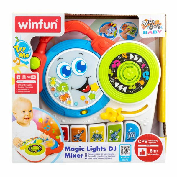 Детская музыкальная консоль Winfat Magic Lights Dj Mixer, пластик, 3+ лет