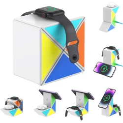 Беспроводное зарядное устройство Budi WL4600W 20W 4 in 1