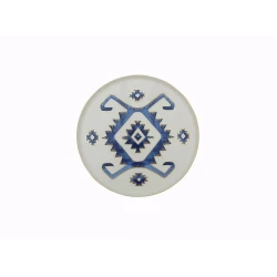 Тарелка Porland Arabesque04ALM005991, фарфор, белая/синяя, 18 см