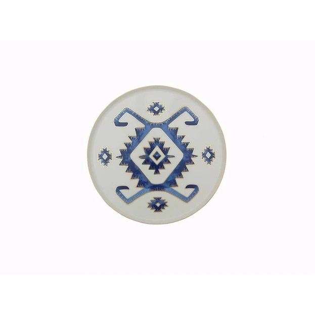 Тарелка Porland Arabesque04ALM005991, фарфор, белая/синяя, 18 см Тарелка Porland Arabesque04ALM005991, фарфор, белая/синяя, 18 см