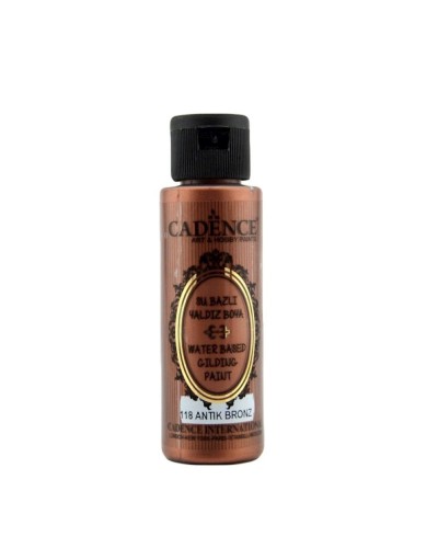 Akril boya-metallik Cadence Waterbased Gilding Paint 118 Bronze 70 ml