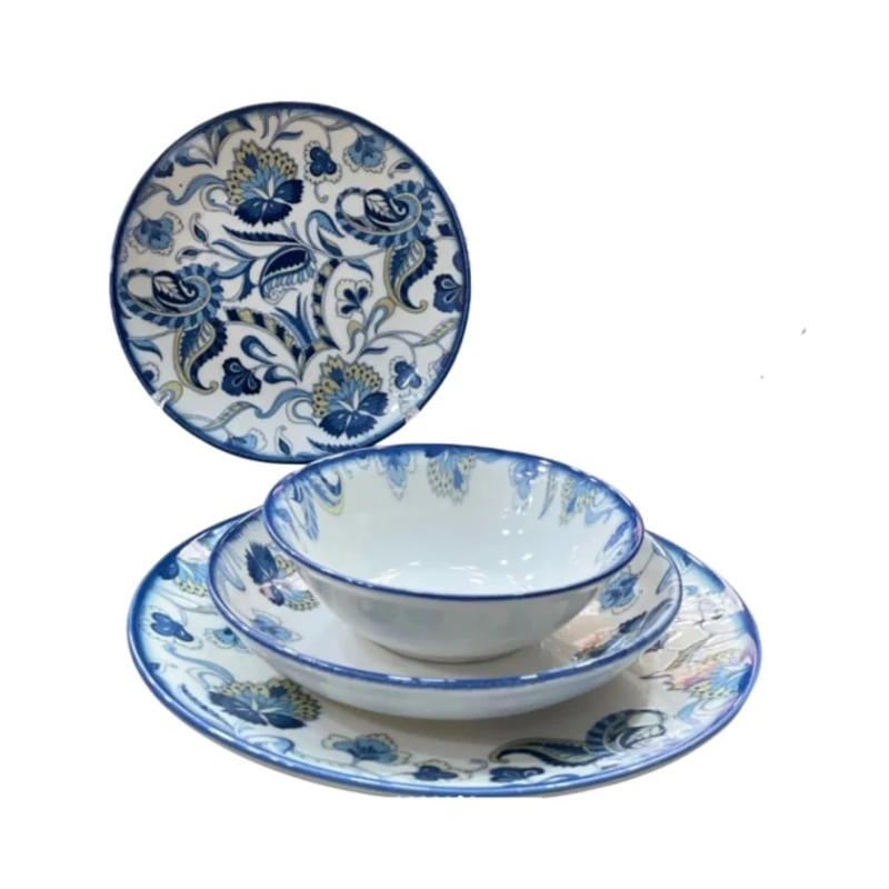 Набор столовой посуды Sarina SHA-00006598, фарфор, белый, 6 персон, 24 предмета