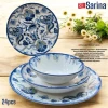Набор столовой посуды Sarina SHA-00006598, фарфор, белый, 6 персон, 24 предмета