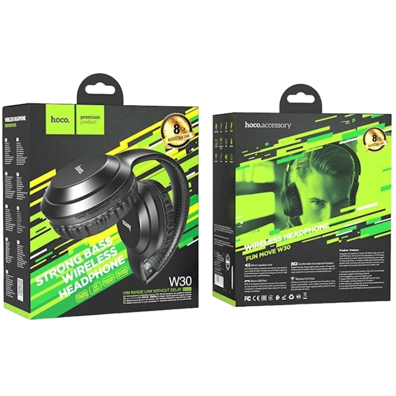 Беспроводные наушники Hoco W-30 Black