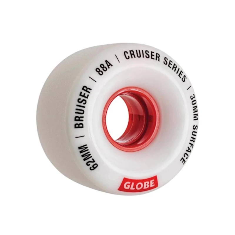 Təkər Globe Bruiser Cruiser, rəng ağ-qırmızı, 62 mm