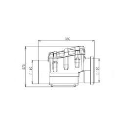 Tullantı suların əks klapanı LuxWares, 160 mm, PVC