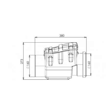 Обратный клапан сточных вод LuxWares, 160 мм, ПВХ