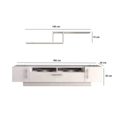 Тумба под ТВ Ev Plus ev_12116274, ЛДСП, 180x55x30 см