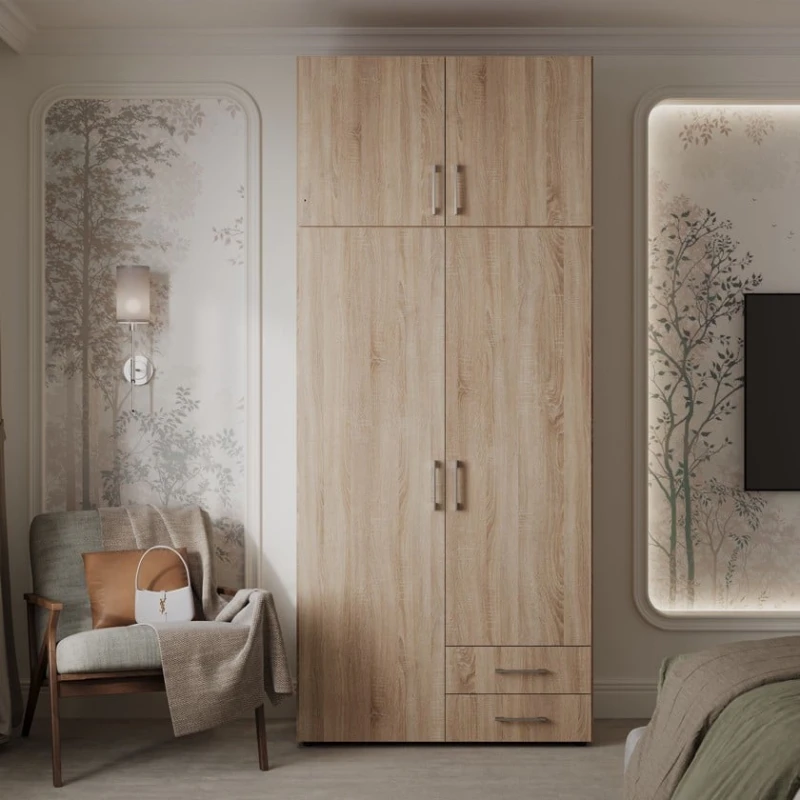 Шкаф Art Mebel Art-80-32, бежевый, ламинат, 210х80х50 см