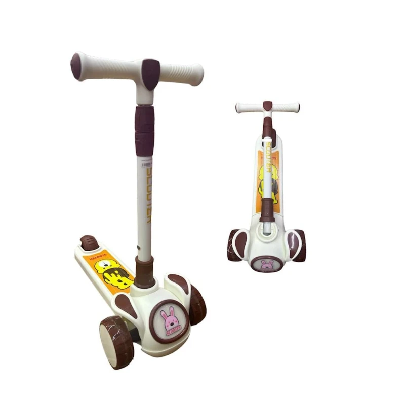 Uşaq üçün samokat 2133SBR, qəhvəyi/ağ, 25x62x72 sm