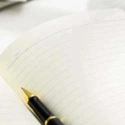 Блокнот Deli N123L, A5, голубой, 80 листов