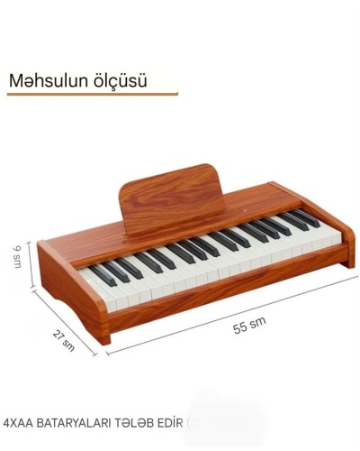 Uşaqlar üçün piano, qəhvəyi