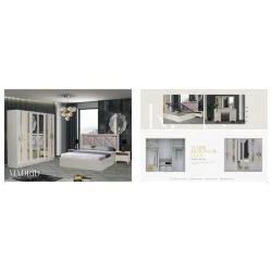 Спальный гарнитур Stil Mebel Madrid AL-06, бежевый Спальный гарнитур Stil Mebel Madrid AL-06, бежевый