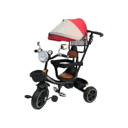 Детский трехколесный велосипед KM009-2, черный, красный Детский трехколесный велосипед KM009-2, черный, красный