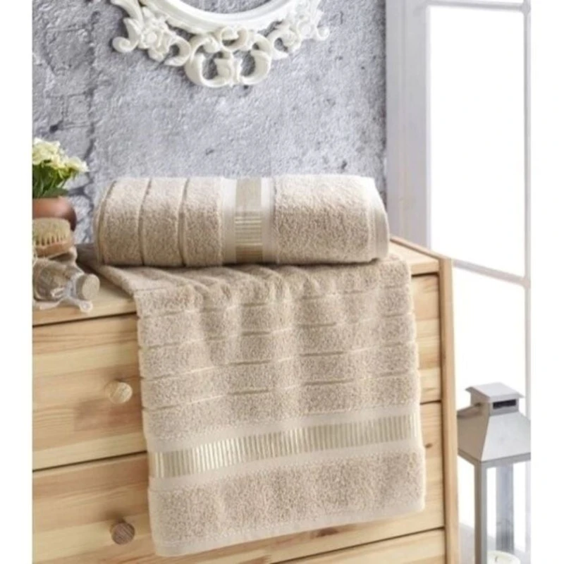 Полотенце банное Giltex Elit, 70x140 см, хлопок, бежевый