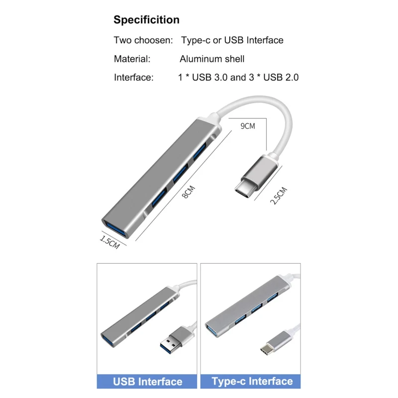 USB HUB XBOSS C9 Type-C Pro Hub Adapter USB HUB XBOSS C9 Type-C Pro Hub Adapter