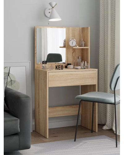 Kosmetika masası 130x40x65 sm, LDSP, somona