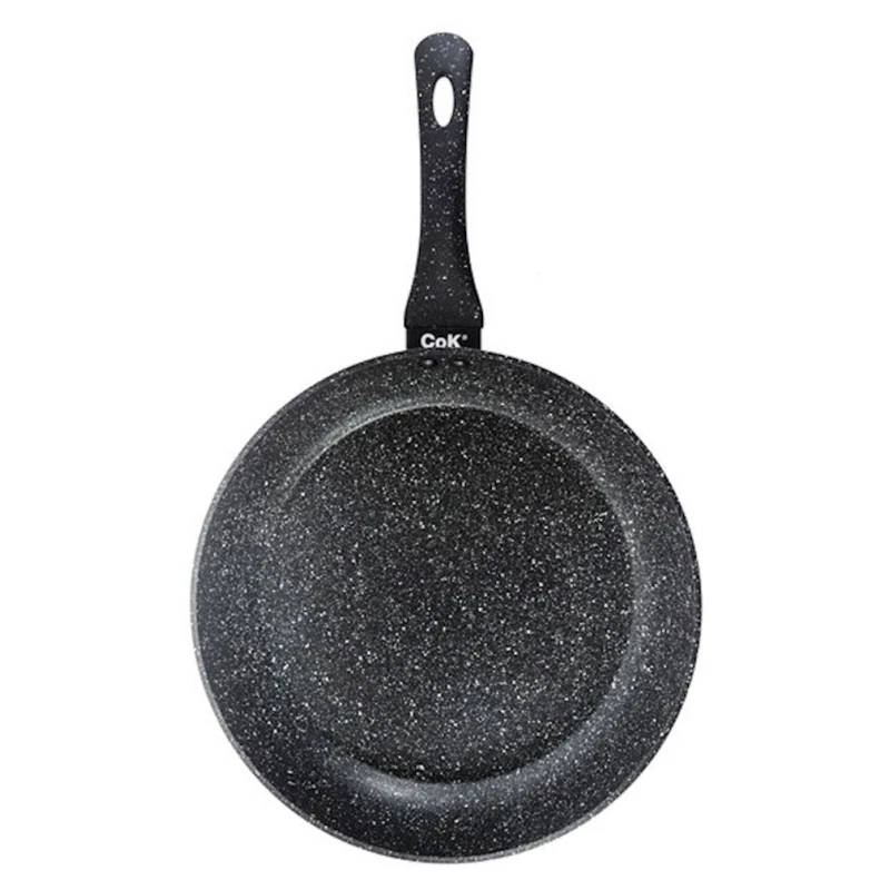 Сковородка Cegeco 101095, круглая, 30 см, гранит, черная Сковородка Cegeco 101095, круглая, 30 см, гранит, черная