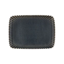 Блюдо ID-Fine Reckless Quadro, фарфор, серое, 27х20 см