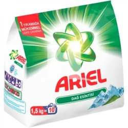 Стиральный порошок Ariel Mountain Breeze, для любого белья, автомат, без отдушки, 1.5 кг, 10 стирок Стиральный порошок Ariel Mountain Breeze, для любого белья, автомат, без отдушки, 1.5 кг, 10 стирок