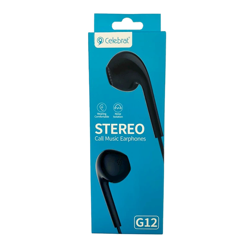 Проводные наушники Celebrat G12 Black Проводные наушники Celebrat G12 Black