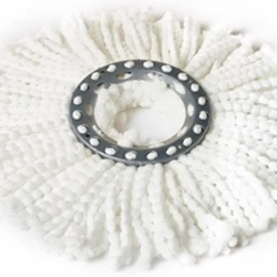 Запасная насадка для швабры Lily Plastic круглая, белая