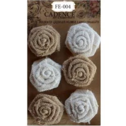 Цветы для декора Cadence Natural and Cream FE-004, 6 шт