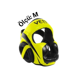 Шлем боксерский Venum 1440, желтый/черный, размер M