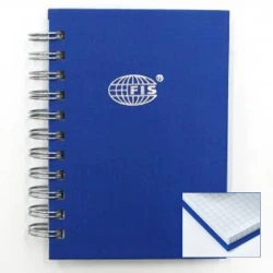Блокнот Fis Manuscript Book 2Q A5, 96 листов, на спирали, синий