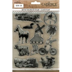 Декоративный штамп Cadence Clear Stamp 18