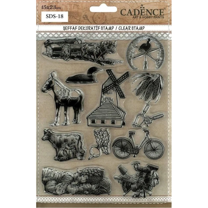 Декоративный штамп Cadence Clear Stamp 18