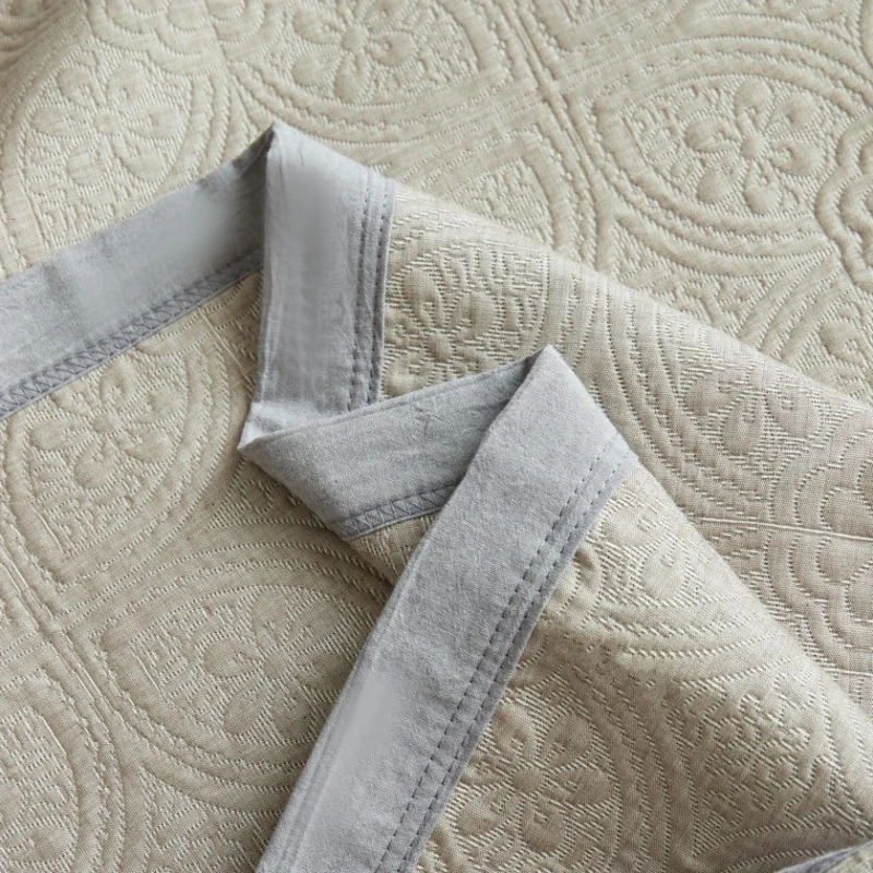 Покрывало Miranova FS-556, односпальное, лен, 180х240 см, наволочка 50x70, бежевое