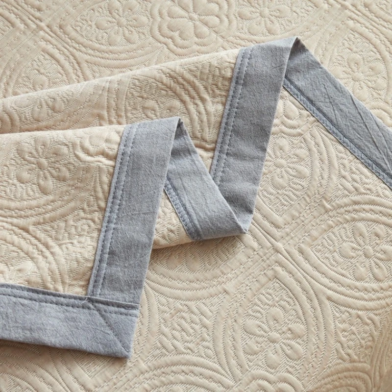 Покрывало Miranova FS-556, односпальное, лен, 180х240 см, наволочка 50x70, бежевое