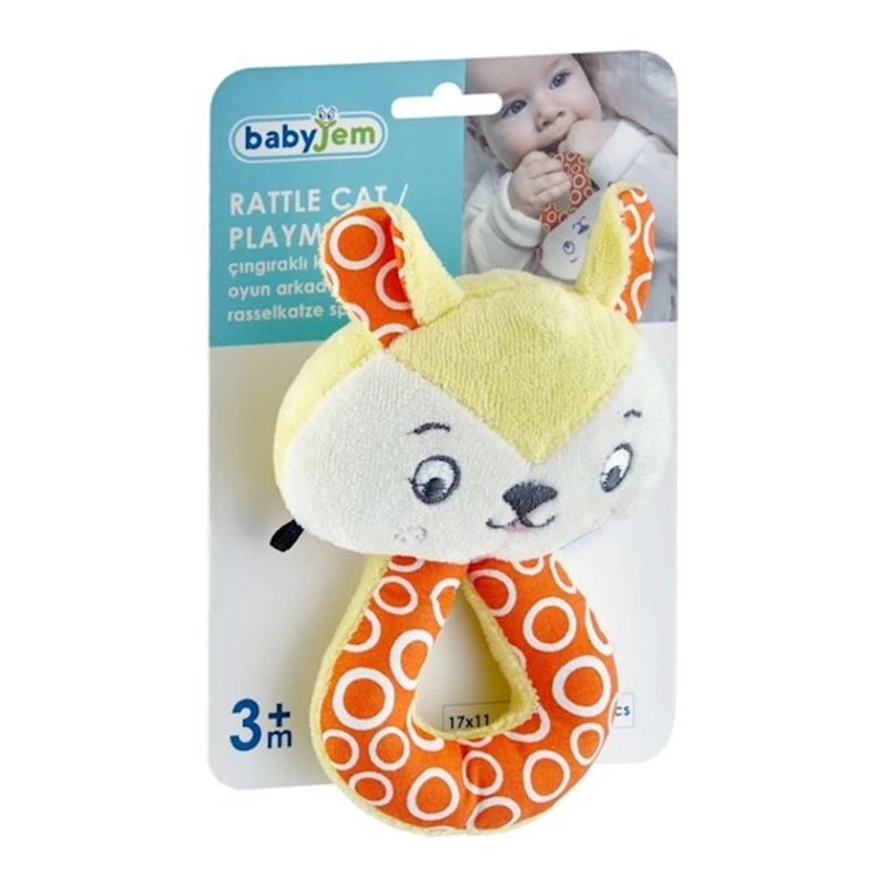 Çınqıldayan Babyjem Cat, narıncı, parça Çınqıldayan Babyjem Cat, narıncı, parça