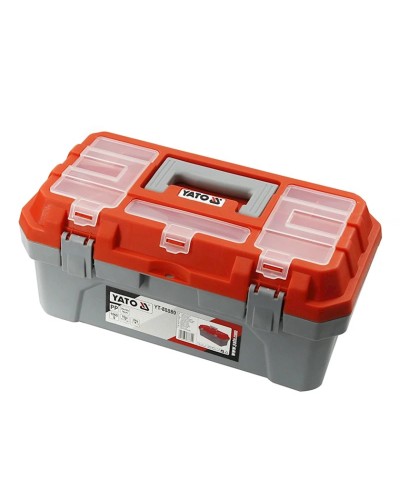 Alətlər üçün qutu Yato YT-88880, 35x18x16 sm, boz/qırmızı