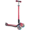 Складной скутер Globber Elite Deluxe, красный/черный Складной скутер Globber Elite Deluxe, красный/черный