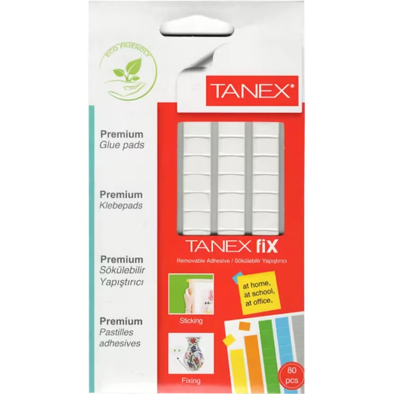 Двухсторонние клеевые подушечки Tanex Tack-İt T-FIX-01, белая, 50 г, 80 шт Двухсторонние клеевые подушечки Tanex Tack-İt T-FIX-01, белая, 50 г, 80 шт
