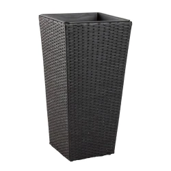 Горшок JYSK BLOMMOR, 36x36x70 см, черный