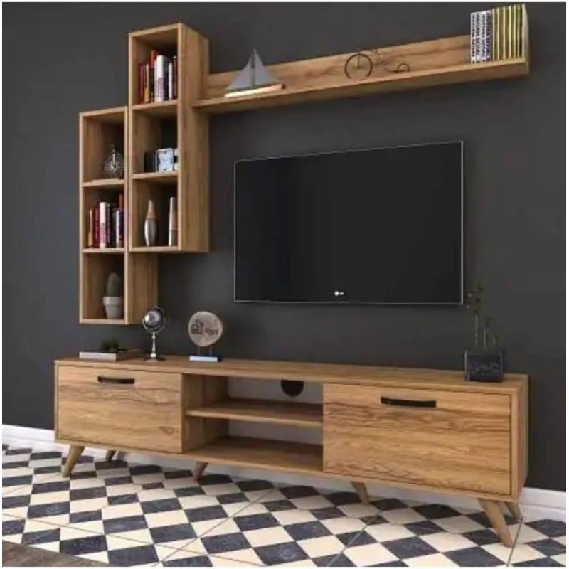 Тумба под ТВ 025, ЛДСП, коричневая Тумба под ТВ 025, ЛДСП, коричневая